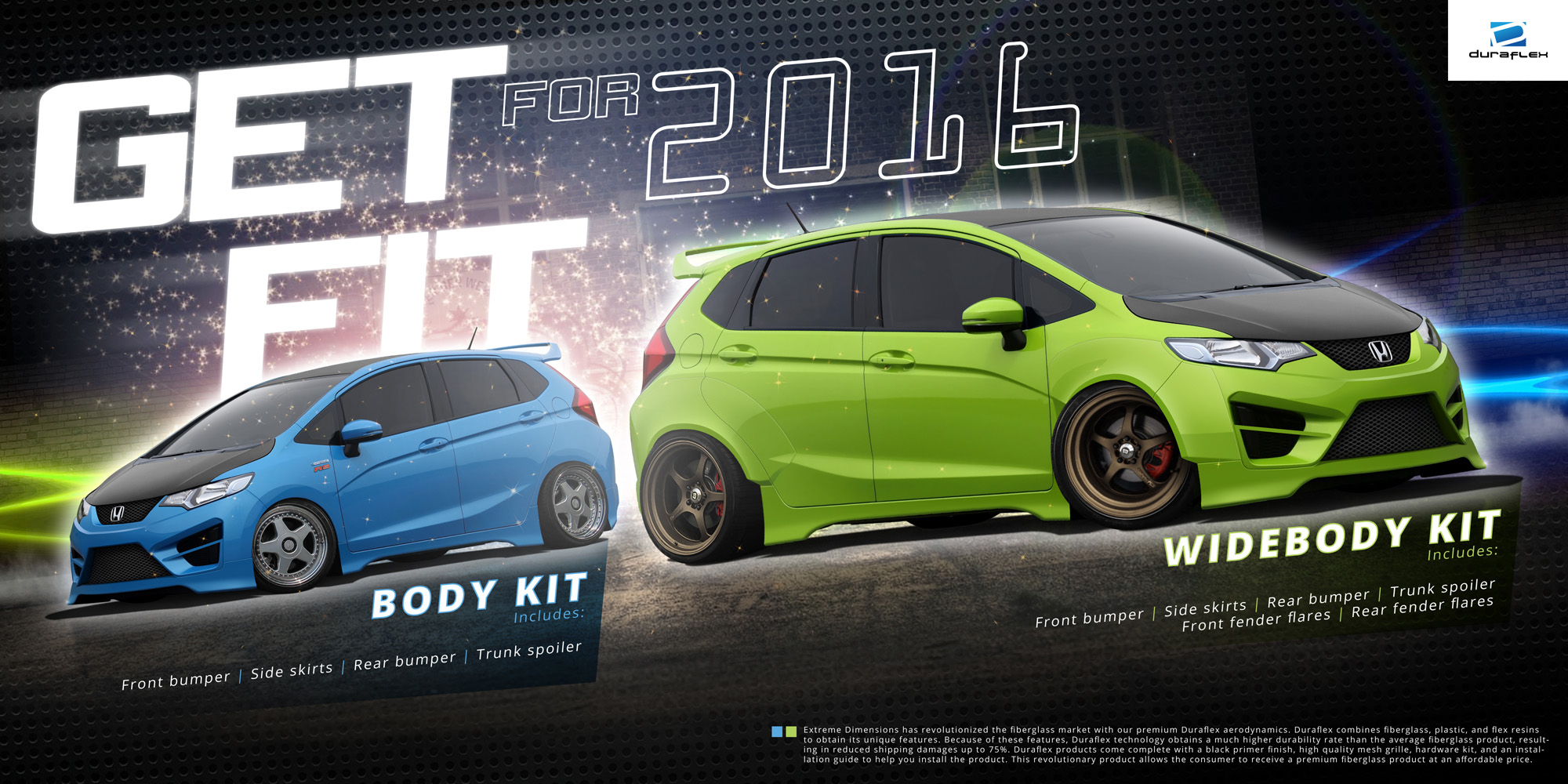 2016 Honda Fit Wide Body Poster
